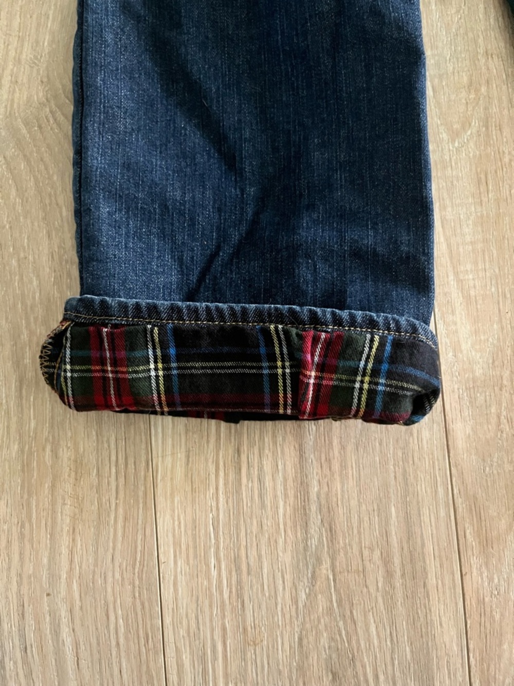 L.L. Bean Women's Fleece Lined Favorite Fit Dark Wash Jeans - Size 4 Petite - Picture 10 of 10